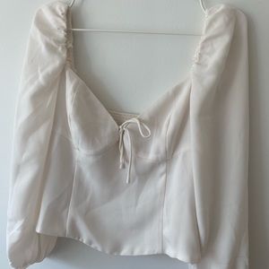 Aritzia Wilfred Novella top in Birch